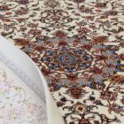 Silk rug Reihan cream 120x180 Iranian viscose silk carpet