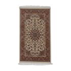Silk rug Reihan cream 80x120 viscose silk Persian carpet