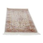 Silk rug Reihan cream 90x150 high-quality viscose silk carpet from Iran