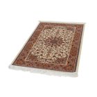 Silk rug Reihan cream 90x150 high-quality viscose silk carpet from Iran