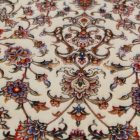 Silk rug Reihan cream 90x150 high-quality viscose silk carpet from Iran