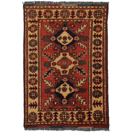 Afghan carpet 61x87 handmade oriental wool carpet