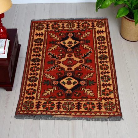 Afghan carpet 61x87 handmade oriental wool carpet