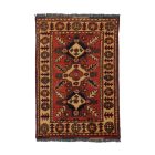 Afghan carpet 61x87 handmade oriental wool carpet