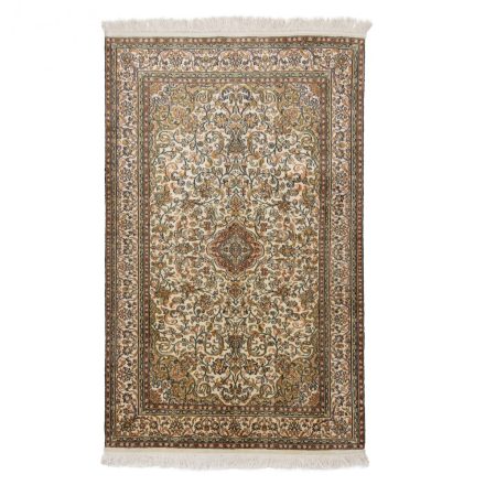 Silk carpet Kashmiri 93x150 handcrafted oriental rug