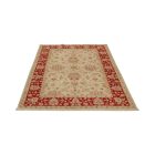 Ziegler rug 126x184 handmade oriental carpet for living room