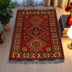 Oriental carpet 62x93 handmade Afghan wool carpet