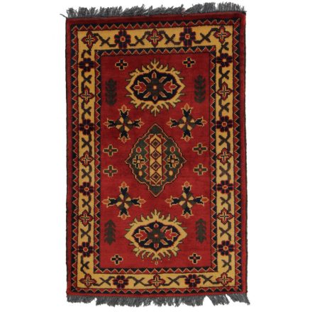 Afghan carpet 59x97 handmade oriental wool carpet
