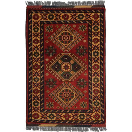 Afghan carpet 61x89 handmade oriental wool carpet