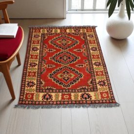 Oriental carpet Kargai 83x124 handmade Afghan wool carpet