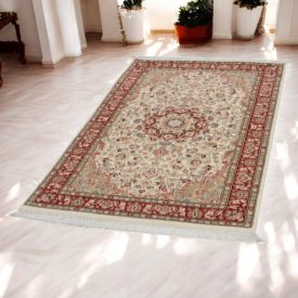 Iranian carpet Isfahan 94x164 handmade persian carpet