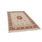 Isfahan rug 140x228 handmade iranian carpet