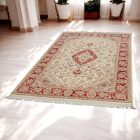 Isfahan rug 139x227 handmade iranian carpet