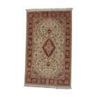 Isfahan rug 139x227 handmade iranian carpet