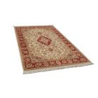 Isfahan rug 139x227 handmade iranian carpet