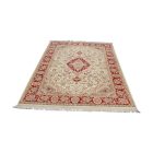 Isfahan rug 139x227 handmade iranian carpet