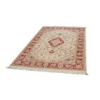 Isfahan rug 139x227 handmade iranian carpet