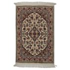 Isfahan iranian rug 63x96 handmade Persian carpet