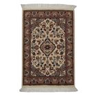 Isfahan persian rug 64x95 handmade iranian carpet