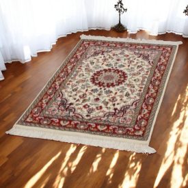 Iranian carpet Kerman 79x131 handmade persian carpet