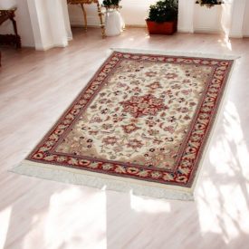 Kerman iranian rug 80x132 handmade persian carpet
