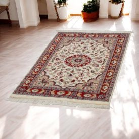 Iranian carpet Kerman 78x127 handmade persian carpet