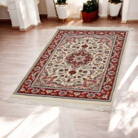 Iranian carpet Kerman 79x126 handmade persian carpet