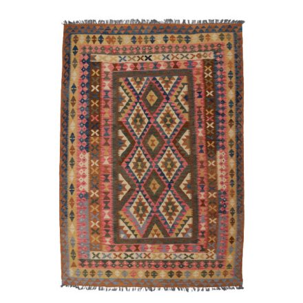 Wool Kelim rug Chobi 208x302 handwoven Afghan Kilim rug