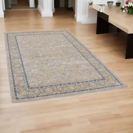   Persian carpet Nain grey 150x225 luxury acrylic rug for the living room