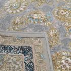 Persian carpet Nain grey 150x225 luxury acrylic rug for the living room