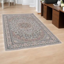   Persian carpet Tabriz grey 150x225 premium quality acrylic rug