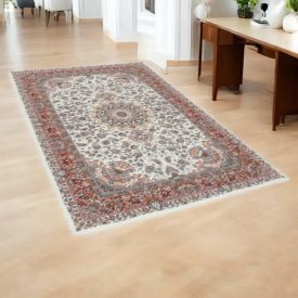 Persian carpet Nain beige 150x225 luxury acrylic rug