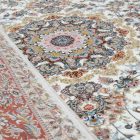 Persian carpet Nain beige 150x225 luxury acrylic rug