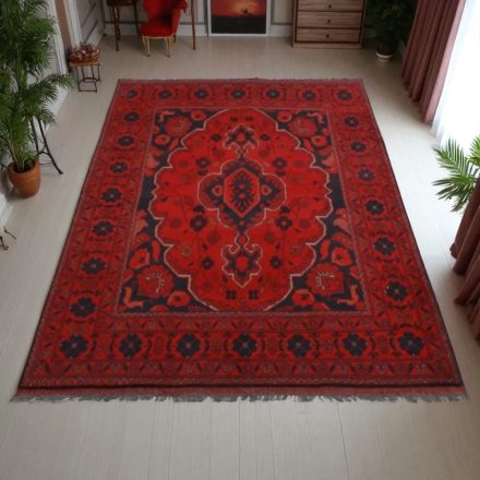 Afghan carpet Caucasian 126x196 handmade oriental wool carpet