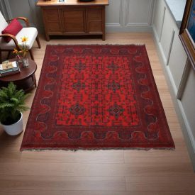 Afghan carpet Caucasian 99x148 handmade oriental wool carpet