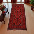 Afghan carpet Caucasian 52x143 handmade oriental wool carpet