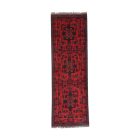 Afghan carpet Caucasian 52x143 handmade oriental wool carpet