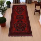 Afghan carpet Caucasian 55x149 handmade oriental wool carpet