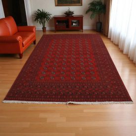   Oriental carpet Aqchai Bokhara 198x282 handmade afghan wool carpet