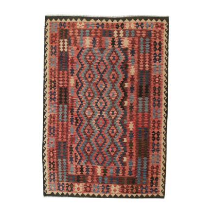 Wool Kelim rug Chobi 204x293 handwoven Afghan Kilim rug