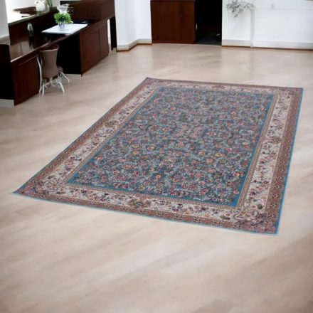 Persian carpet Kerman blue 150x225 luxury acrylic rug