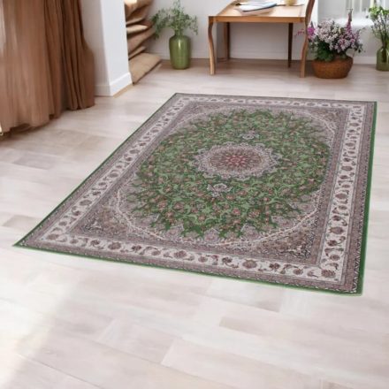 Persian carpet Isfahan green 150x225 premium quality acrylic rug