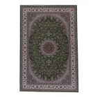 Persian carpet Isfahan green 150x225 premium quality acrylic rug