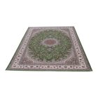 Persian carpet Isfahan green 150x225 premium quality acrylic rug
