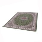 Persian carpet Isfahan green 150x225 premium quality acrylic rug
