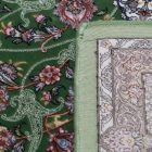 Persian carpet Isfahan green 150x225 premium quality acrylic rug