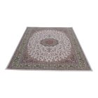 Persian carpet Isfahan beige 150x225 premium acrylic rug from Iran