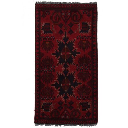 Afghan carpet 54x105 handmade oriental wool carpet