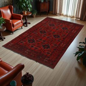 Afghan carpet Khal Mohammadi 123x192 handmade oriental wool carpet
