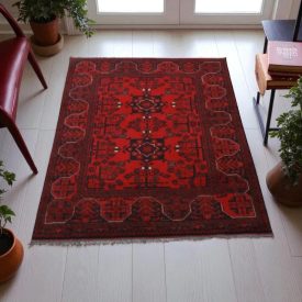 Oriental carpet 99x143 handmade Afghan wool carpet